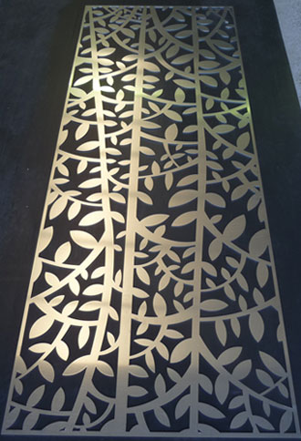 3mm aluminium - Laser cut architectural screen